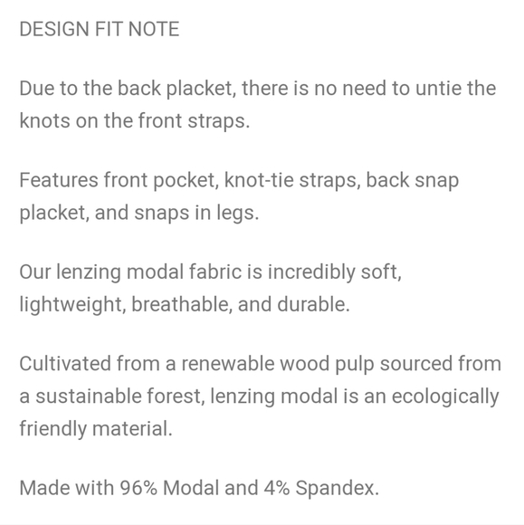 NIB Kate Quinn Tie Pocket Overall Bubble | Sunset Pine - Picture 5 of 5